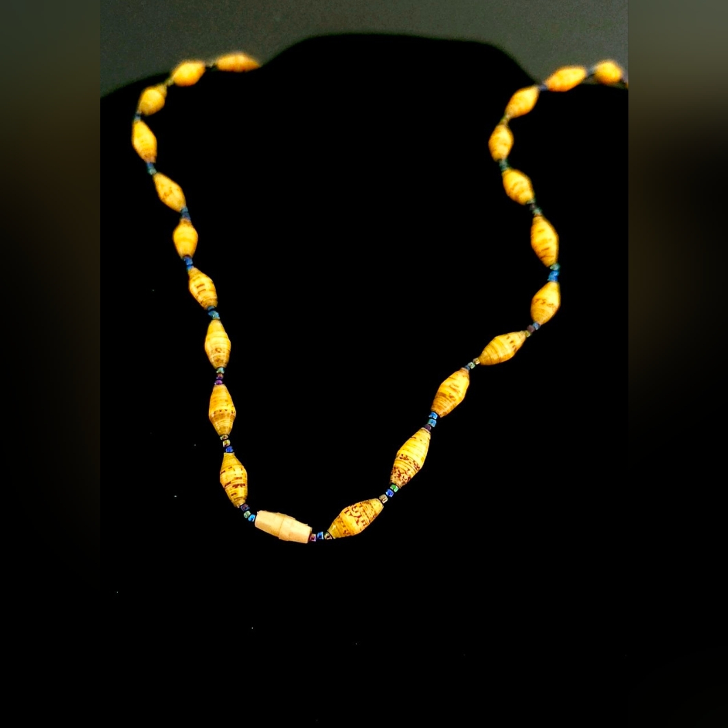 Fair Trade Rolled Paper Necklace